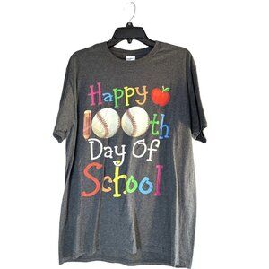 Port & Co Womens Short Sleeve Graphic T-Shirt Gray Multi Size L